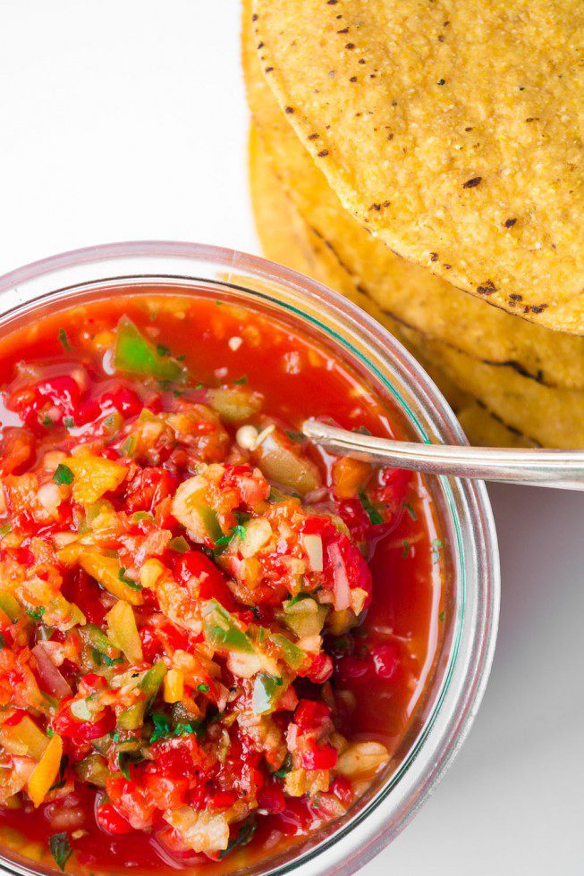 Roasted Red Pepper Salsa for fish