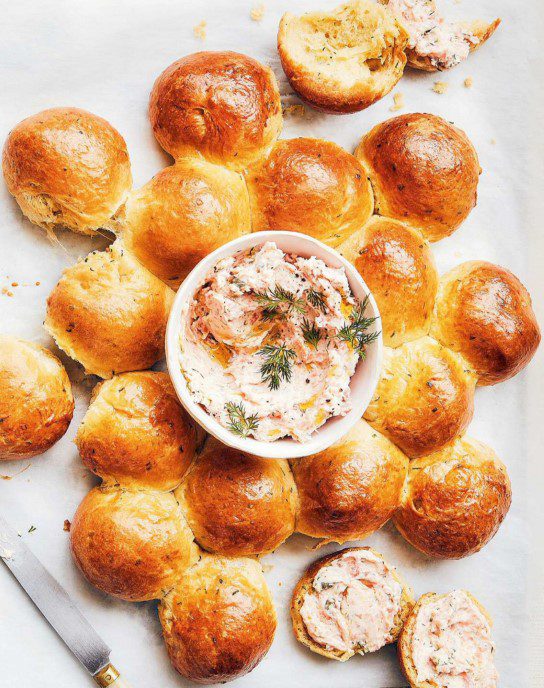 Smoked Salmon Pate With Tear Share Brioche Buns