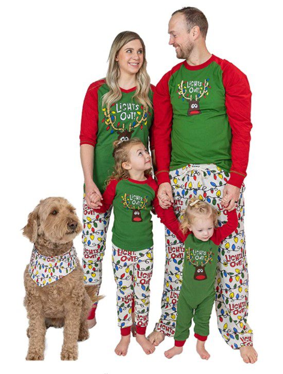 Lazy One Lights Out Christmas Pajamas for The Whole Family