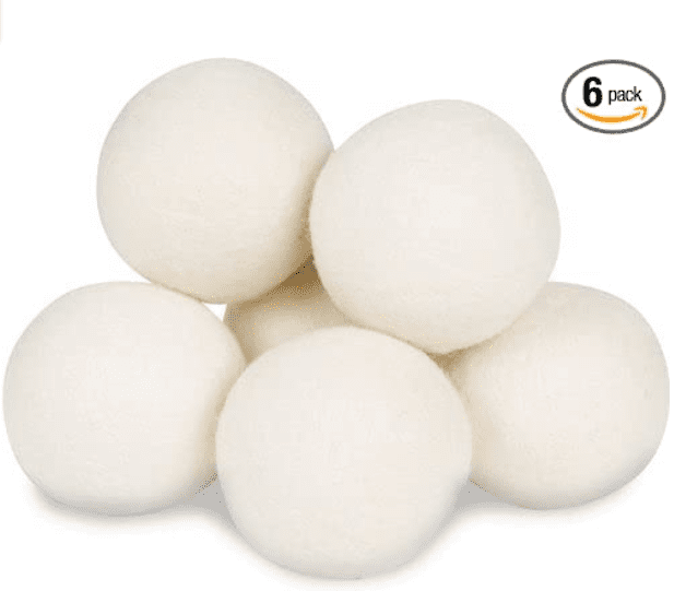 Wool Dryer Balls Smart Sheep 6 Pack XL Premium Natural Fabric Softener