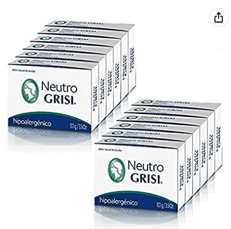 Grisi Neutral Hypoallergenic Soap Bar 35 Oz Pack of 12