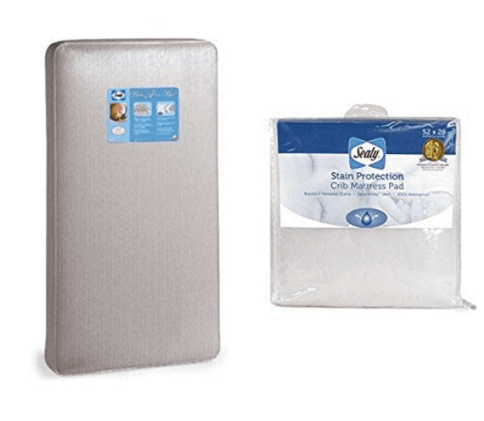 Sealy Baby Firm Rest Antibacterial Waterproof Standard Toddler Baby Crib Mattress