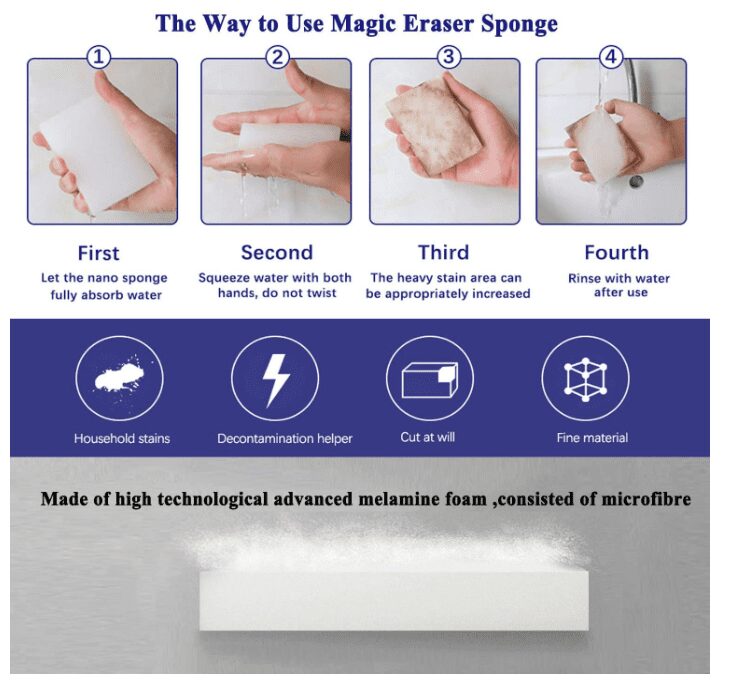 Magic Cleaning Sponge Eraser Sheets