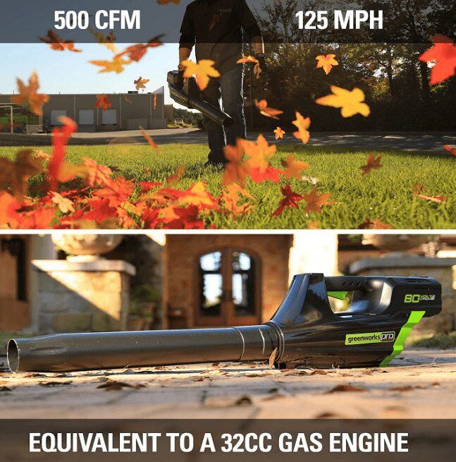 Greenworks Pro 80V Cordless Axial Leaf Blower 20Ah Battery and Charger Included