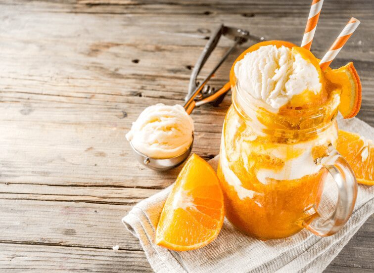 Orange mango creamsicle smoothie