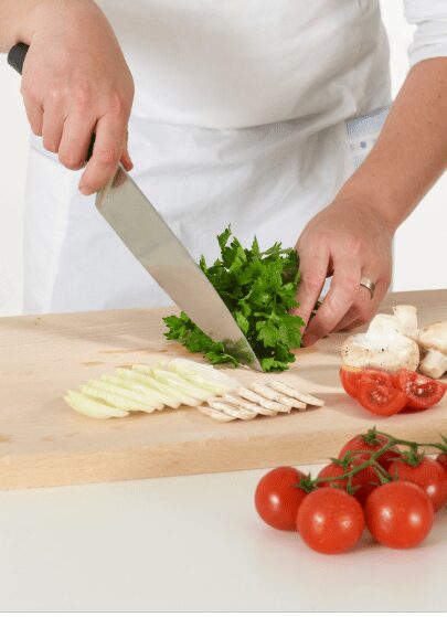 Cutting prepairing vegetables stock