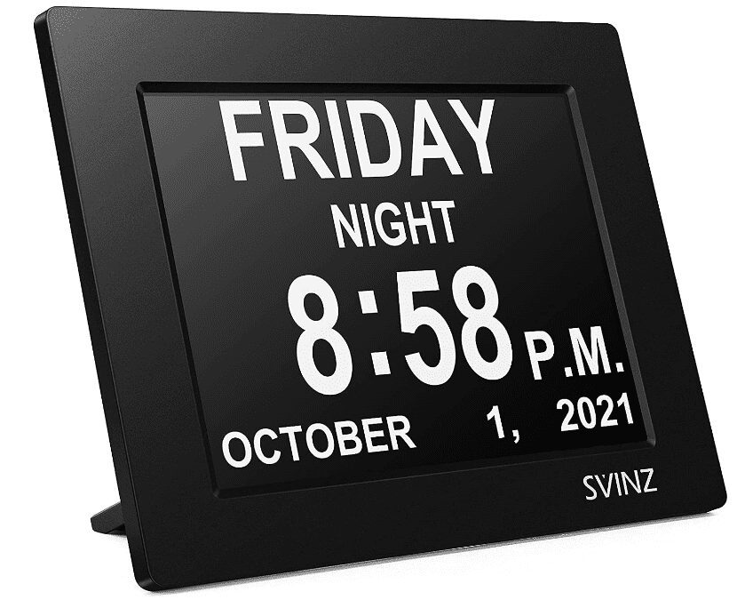 SVINZ Newest 5 Alarms Dementia Clock