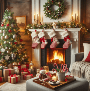 Hang Stockings by the Fireplace