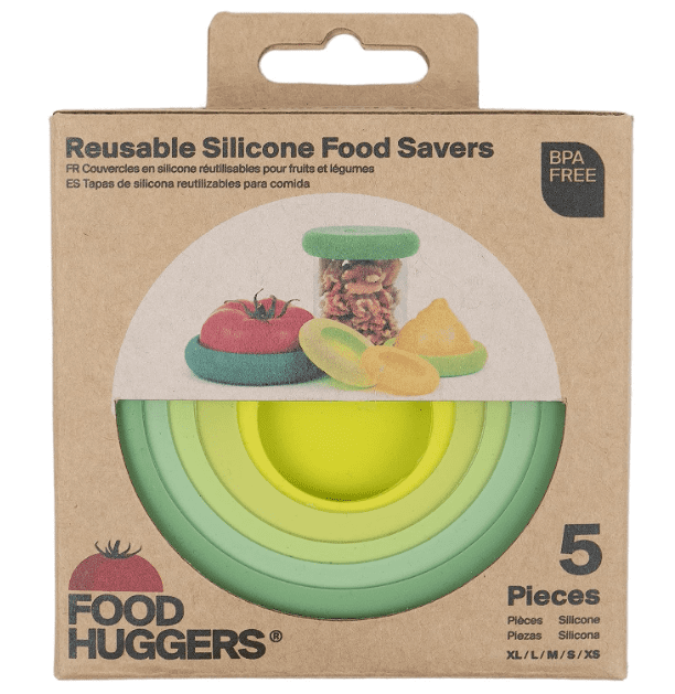 Food Huggers 5pc Reusable Silicone Food Savers