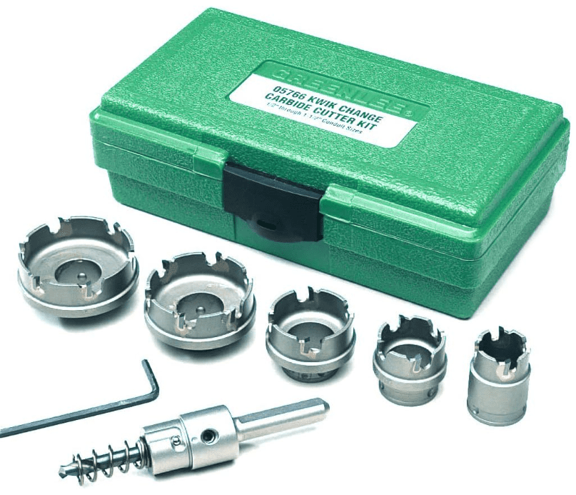 Greenlee 660 Kwik Change Stainless Steel Hole Cutter Kit