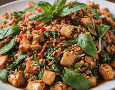 Thai Basil Chicken (Pad Krapow Gai) Thai Basil Chicken (Pad Krapow Gai)