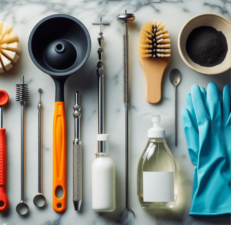 Your Cleaning Arsenal for unclogging