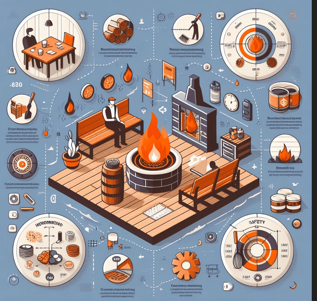 fire pit uses infographics