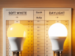 Soft White vs. Daylight Bulbs