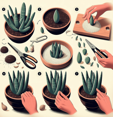 Step by Step Guide for Propagating Aloe Pups
