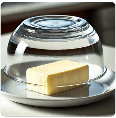 Warm Water soften butter Method