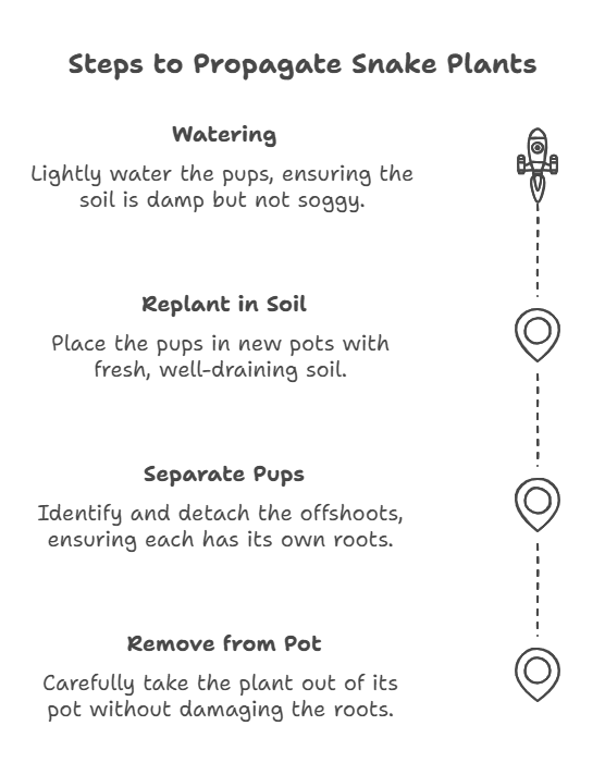 Propagating Snake Plant by dividion method Propagating Snake Plant by dividion method