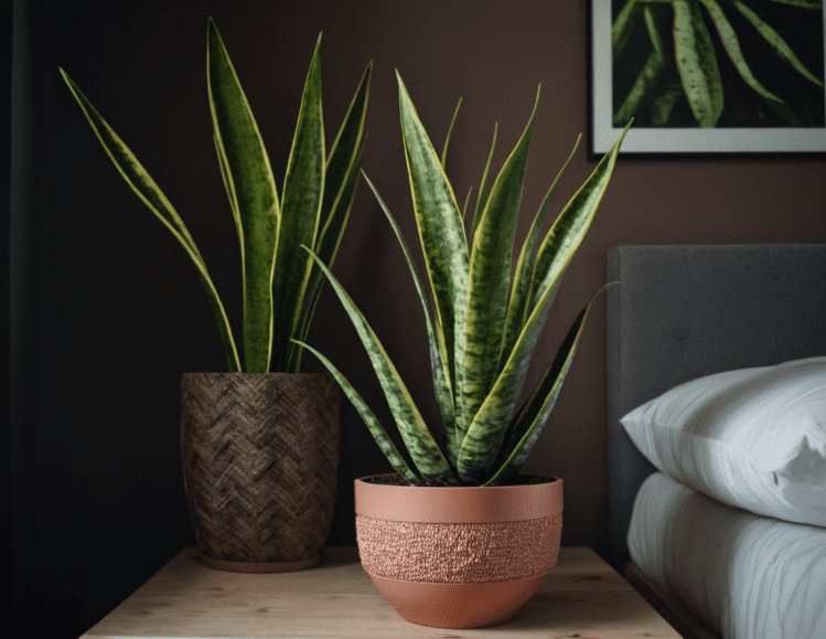 Sansevieria Futura Superba in bedroom