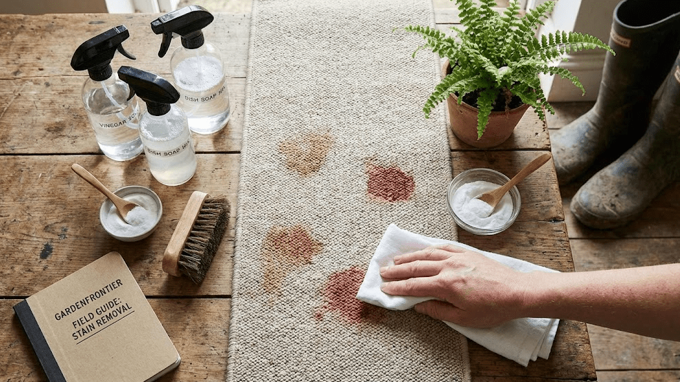 Carpet Stains Guide Guide to removing garden mud, wine, and pet stains from carpet