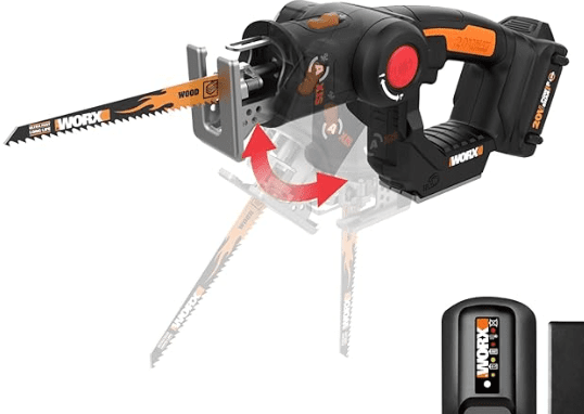 Worx 20V AXIS 2-in-1 Cordless Reciprocating Saw Worx 20V AXIS 2-in-1 Cordless Reciprocating Saw