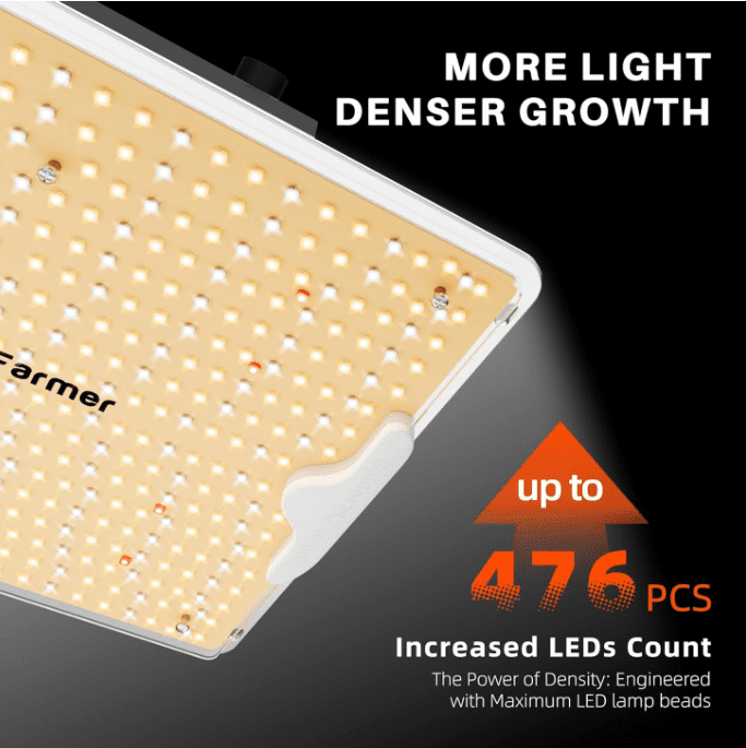 Spider Farmer Upgraded SF1000D 100W LED Grow Light, Dimmable & Full Spectrum, New-Gen High-Performance Diodes & Enhanced PPFD for Indoor Plants Veg/Bloom, Hanging Growing Lamp in 2x2 Grow Tent Spider Farmer Upgraded SF1000D 100W LED Grow Light, Dimmable & Full Spectrum, New-Gen High-Performance Diodes & Enhanced PPFD for Indoor Plants Veg/Bloom, Hanging Growing Lamp in 2x2 Grow Tent