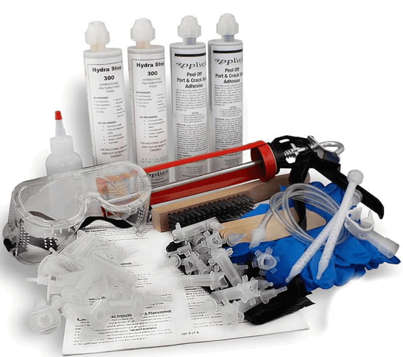 Applied Technologies 10-foot fast set concrete foundation crack repair kit, ranked as the best structural epoxy solution for 2026