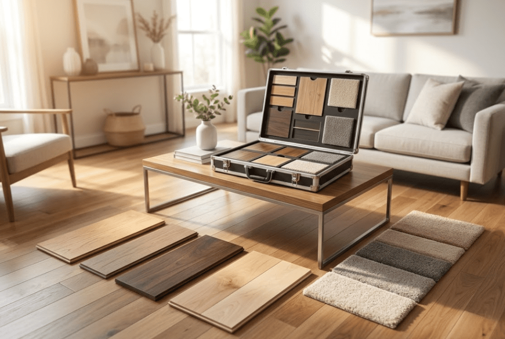 Empire Today flooring samples for in-home estimate in Detroit and Tampa