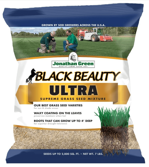 Jonathan Green Heavy Traffic grass seed bag, perfect for overseeding lawns that experience heavy use from kids and pets.