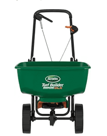 Scotts Elite Broadcast Spreader with dual rotors and integrated EdgeGuard technology, selected as the best overall fertilizer spreader for 2026.