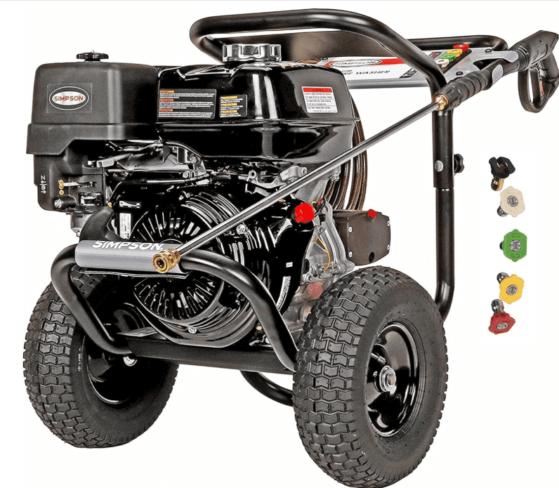 Simpson PowerShot PS4240 heavy-duty gas pressure washer with welded steel frame for professional use