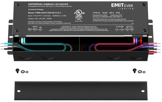 24V Dimmable LED Strip Kit with 0-10V Driver 24V Dimmable LED Strip Kit with 0-10V Driver