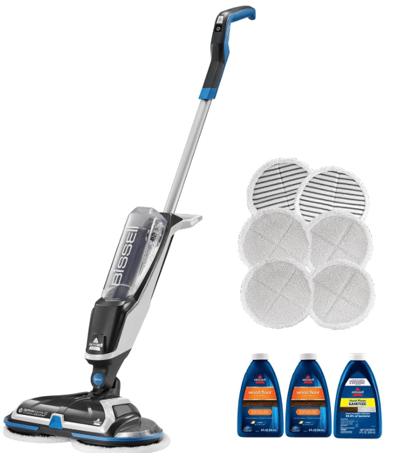 Bissell Spinwave Cordless Hard Floor Expert Spin Mop Cleaner, Multi-Surface Floor Cleaner with Washable Pads & Included Cleaning Formulas Bissell Spinwave Cordless Hard Floor Expert Spin Mop Cleaner, Multi-Surface Floor Cleaner with Washable Pads & Included Cleaning Formulas
