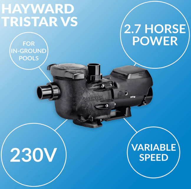 Hayward W3SP3206VSP TriStar VS Variable-Speed Pool Pump for In-Ground Pools Hayward W3SP3206VSP TriStar VS Variable-Speed Pool Pump for In-Ground Pools