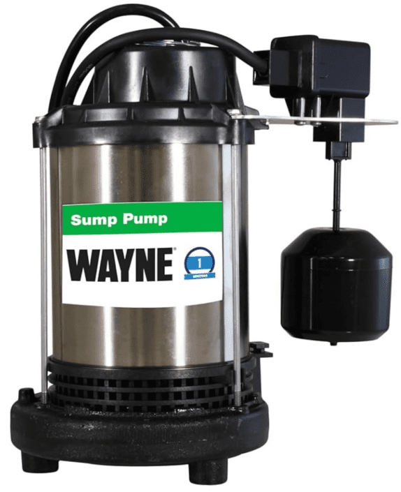Wayne 1 HP Heavy Duty Submerisble Cast Iron and Stainless Steel Sump Pump with NEW Switch - Removes up to 6,100 Gallons of Water Per Hour Wayne 1 HP Heavy Duty Submerisble Cast Iron and Stainless Steel Sump Pump with NEW Switch - Removes up to 6,100 Gallons of Water Per Hour