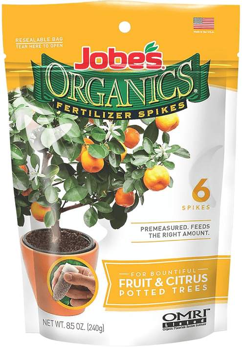 Jobe’s Organics Garden Fertilizer Spikes, Easy Plant Care Fertilizer for Fruit and Citrus Plants and Trees, 6 Count
Jobe’s Organics Garden Fertilizer Spikes, Easy Plant Care Fertilizer for Fruit and Citrus Plants and Trees, 6 Count