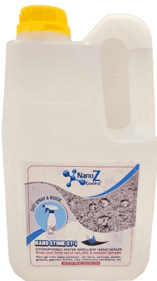 Nano Stone Sealer, Eco-Friendly Invisible Hydrophobic Water Repellent Coating for Concrete, Stone, Marble, Granit, Limestone, Cement. Green Label Certified. Nano Stone Sealer, Eco-Friendly Invisible Hydrophobic Water Repellent Coating for Concrete, Stone, Marble, Granit, Limestone, Cement. Green Label Certified.