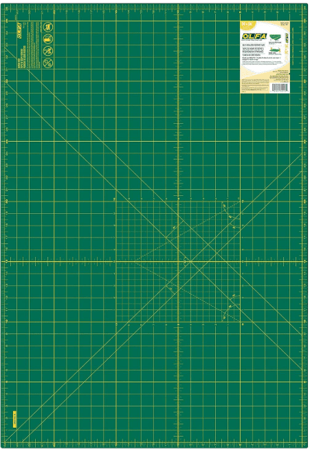 OLFA 24" x 36" Self Healing Rotary Cutting Mat (RM-MG) - Double Sided 24x36 Inch Cutting Mat with Grid for Quilting, Sewing, Fabric, & Crafts OLFA 24" x 36" Self Healing Rotary Cutting Mat (RM-MG) - Double Sided 24x36 Inch Cutting Mat with Grid for Quilting, Sewing, Fabric, & Crafts
