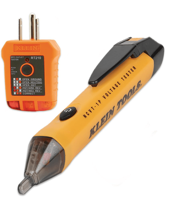 Outlet Tester Kit with GFCI Tester and Non-Contact Voltage Test Pen Outlet Tester Kit with GFCI Tester and Non-Contact Voltage Test Pen