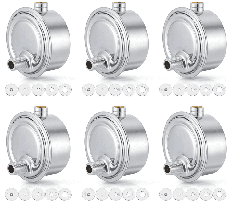 Gisafai 6 Pack Steam Radiator Air Valve #4#5#6#C #D 1/8" Steam Air Vent Angle Mount Heat Regulator Valve Chrome Plated Copper Vent for Winter Radiator Parts Gisafai 6 Pack Steam Radiator Air Valve #4#5#6#C #D 1/8" Steam Air Vent Angle Mount Heat Regulator Valve Chrome Plated Copper Vent for Winter Radiator Parts