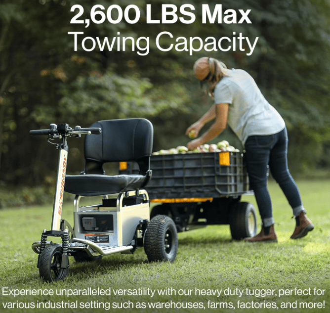SuperHandy Electric Tugger Cart & Cargo Trailer Heavy-Duty - Bundle Deal SuperHandy Electric Tugger Cart & Cargo Trailer Heavy-Duty
