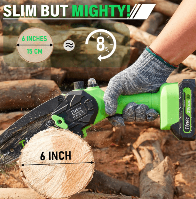 6 Inch Mini Electric Chainsaw Cordless Battery Powered 6 Inch Mini Electric Chainsaw Cordless Battery Powered