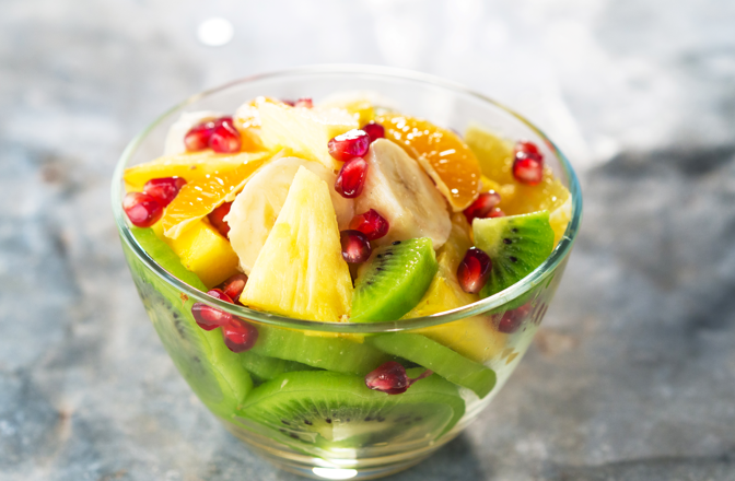 Fruit Salad with Lemon Verbena