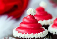 Christmas Hat Cupcakes Plus 2 Easy Recipes Christmas Hat Cupcakes