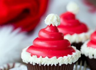 Christmas Hat Cupcakes Plus 2 Easy Recipes Christmas Hat Cupcakes