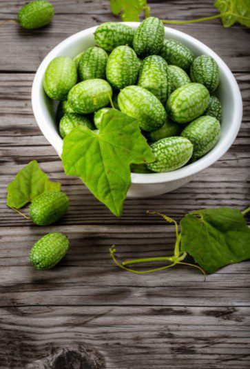 Cucamelons on Table
