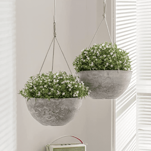 Marble double hanging pot