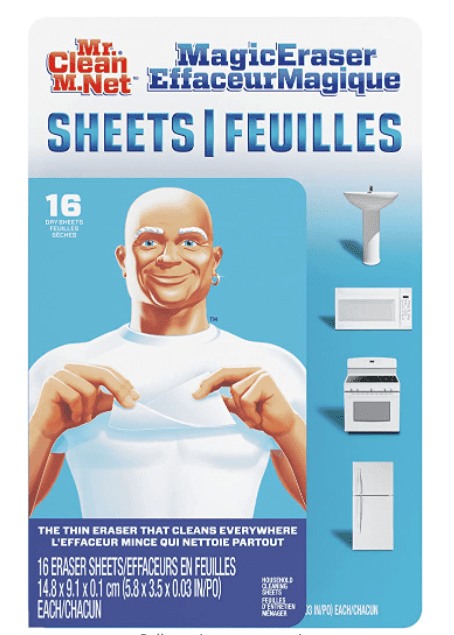 Mr. Clean Magic Eraser Sheets, Shoe, Bathroom, and Shower Cleaner
