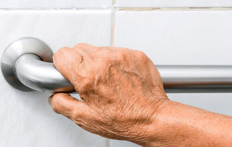 Shower standing handle