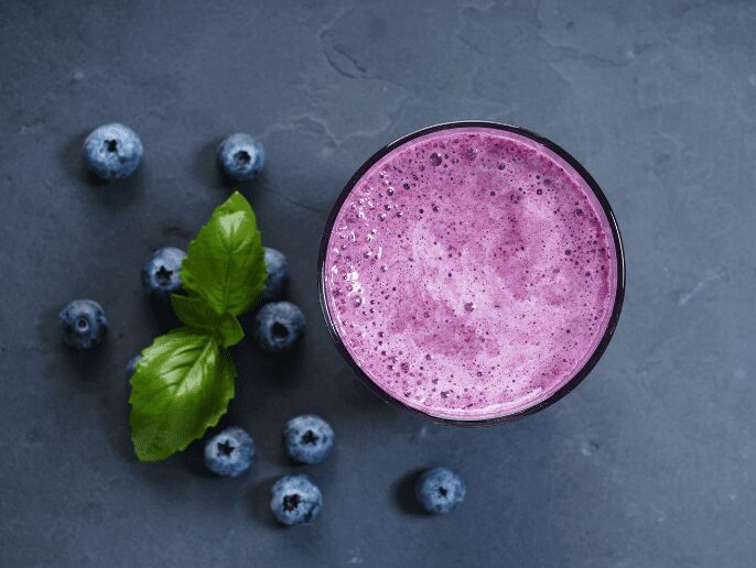 Blueberry Basil Smoothie