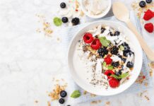 Yogurt Parfaits with Apricot Glazed Berries Yogurt Parfaits